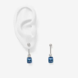 Osian Bracket Earrings in Silver