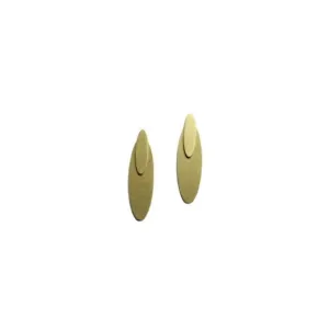 Oval Ear Jacket Earrings