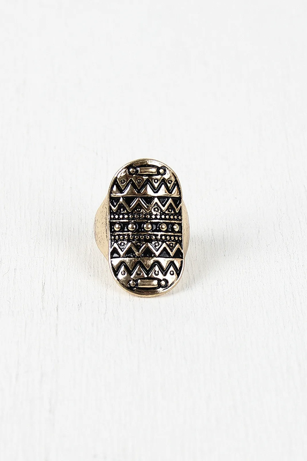 Oval Pattern Ring