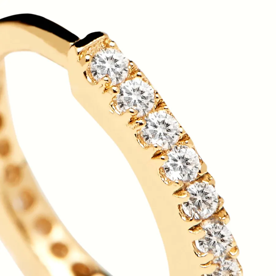 P D PAOLA | White Mini Hoops