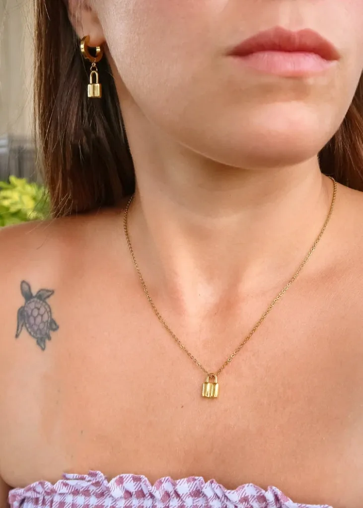 Padlock Earrings