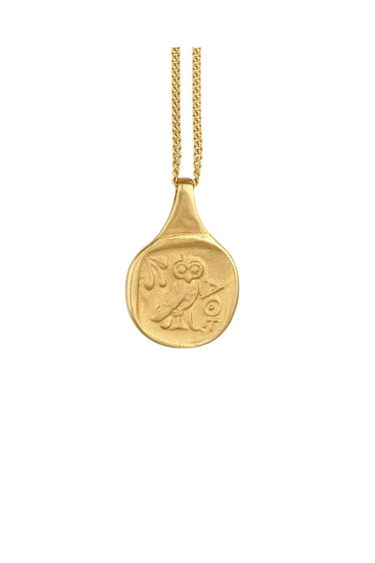 Palas Coin Necklace Gold Vermeil