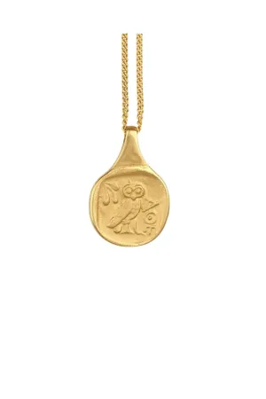 Palas Coin Necklace Gold Vermeil