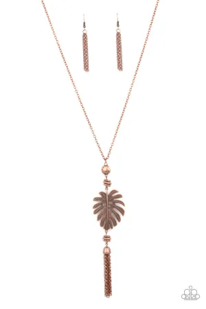 Palm Promenade Copper Paparazzi Necklace