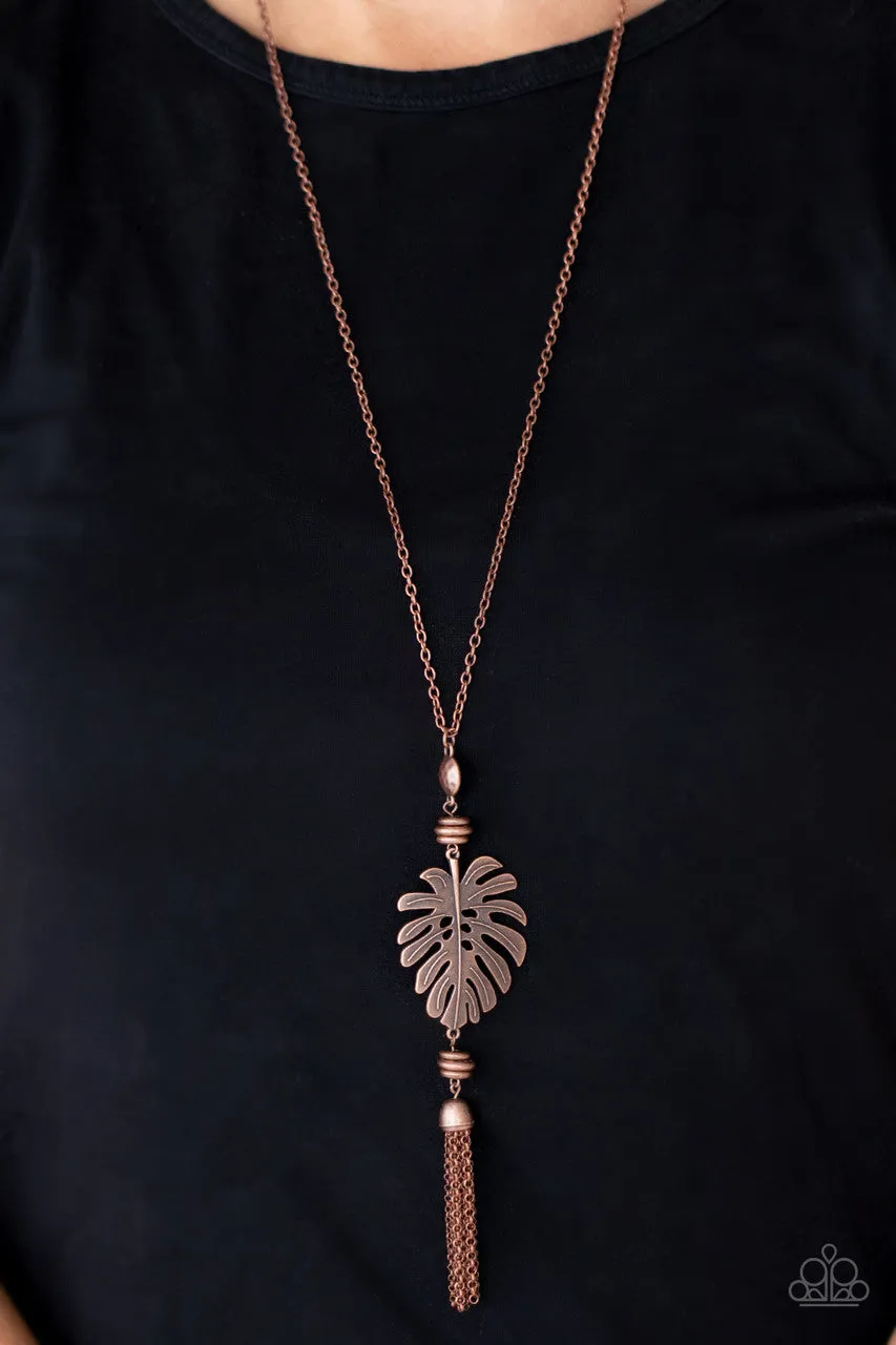 Palm Promenade Copper Paparazzi Necklace