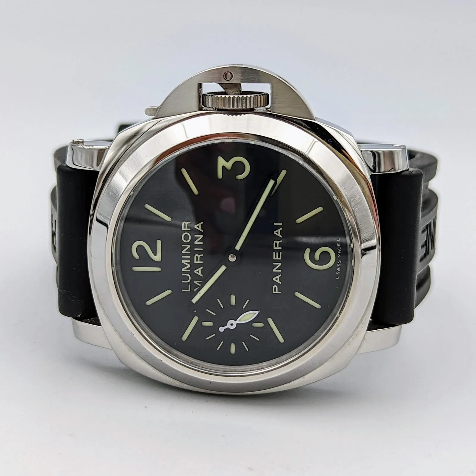 PANERAI Luminor Marina Manual Watch Original Strap Swiss Wristwatch