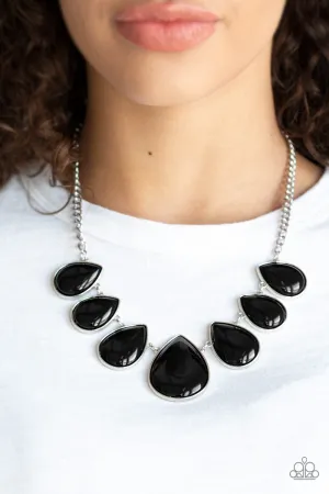 Paparazzi - Drop Zone - Black Necklace