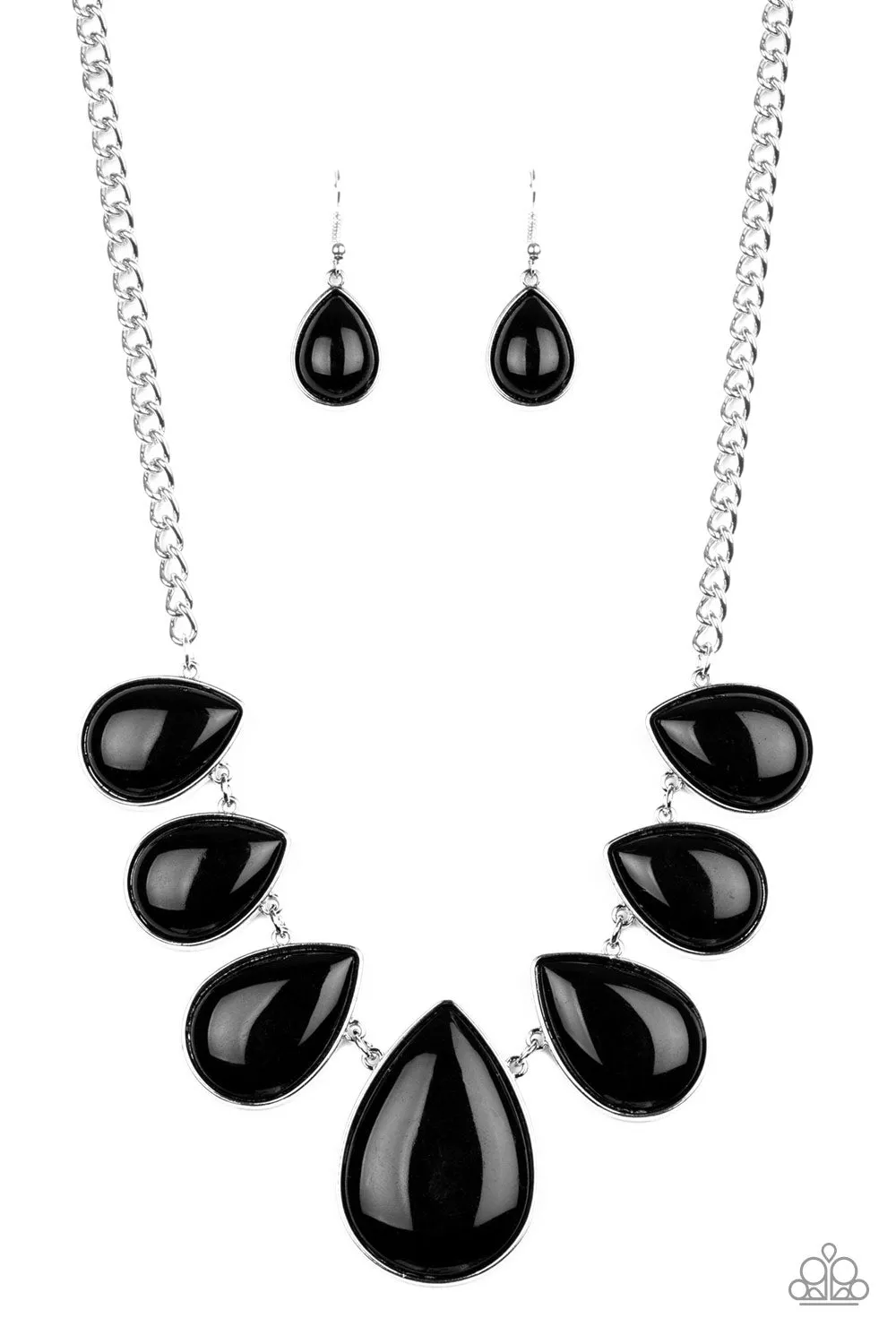Paparazzi - Drop Zone - Black Necklace
