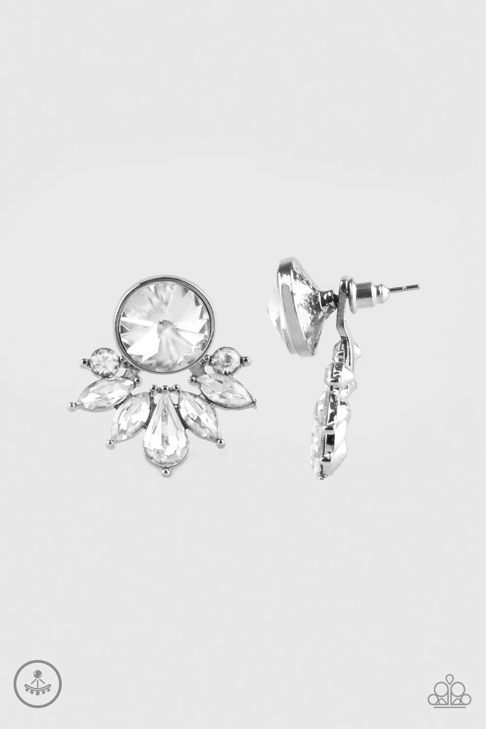 PAPARAZZI Radically Royal - White EARRINGS