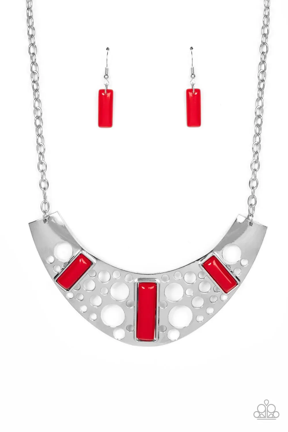 Paparazzi Real Zeal - Red Necklace