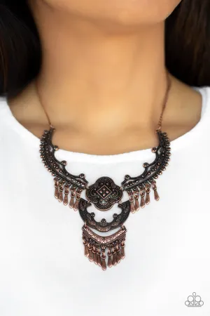 Paparazzi - Rogue Vogue - Copper Necklace