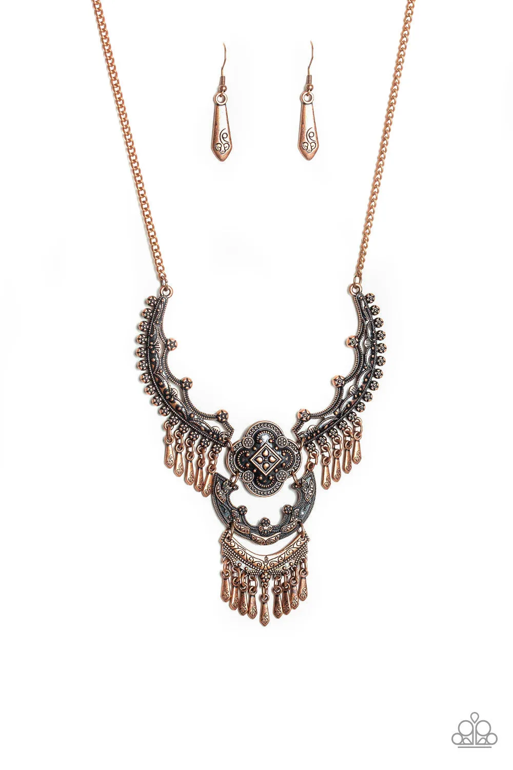 Paparazzi - Rogue Vogue - Copper Necklace