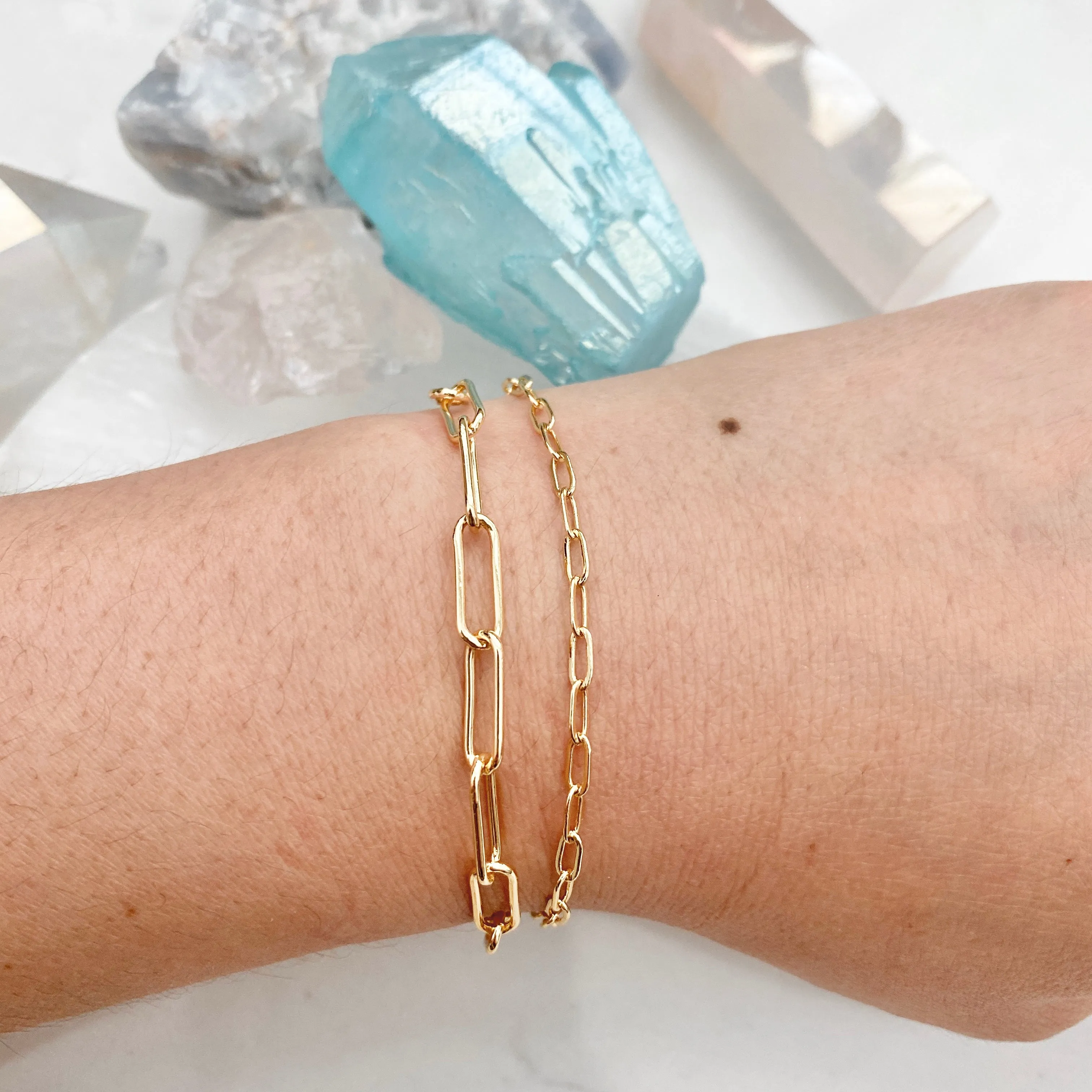 Paper Clip Chain Bracelet