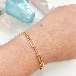 Paper Clip Chain Bracelet