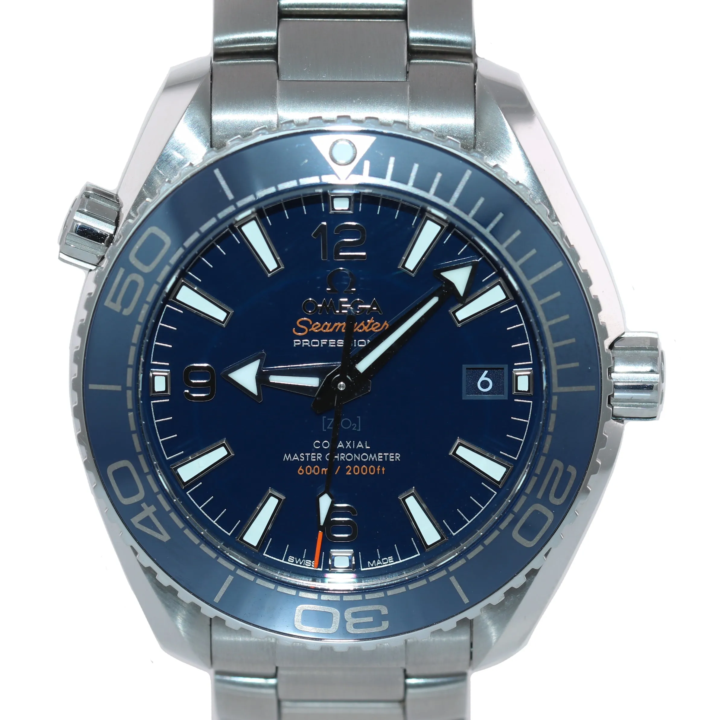 PAPERS 2020 Omega Seamaster Planet Ocean Blue 215.30.40.20.03.001 39.5mm Watch