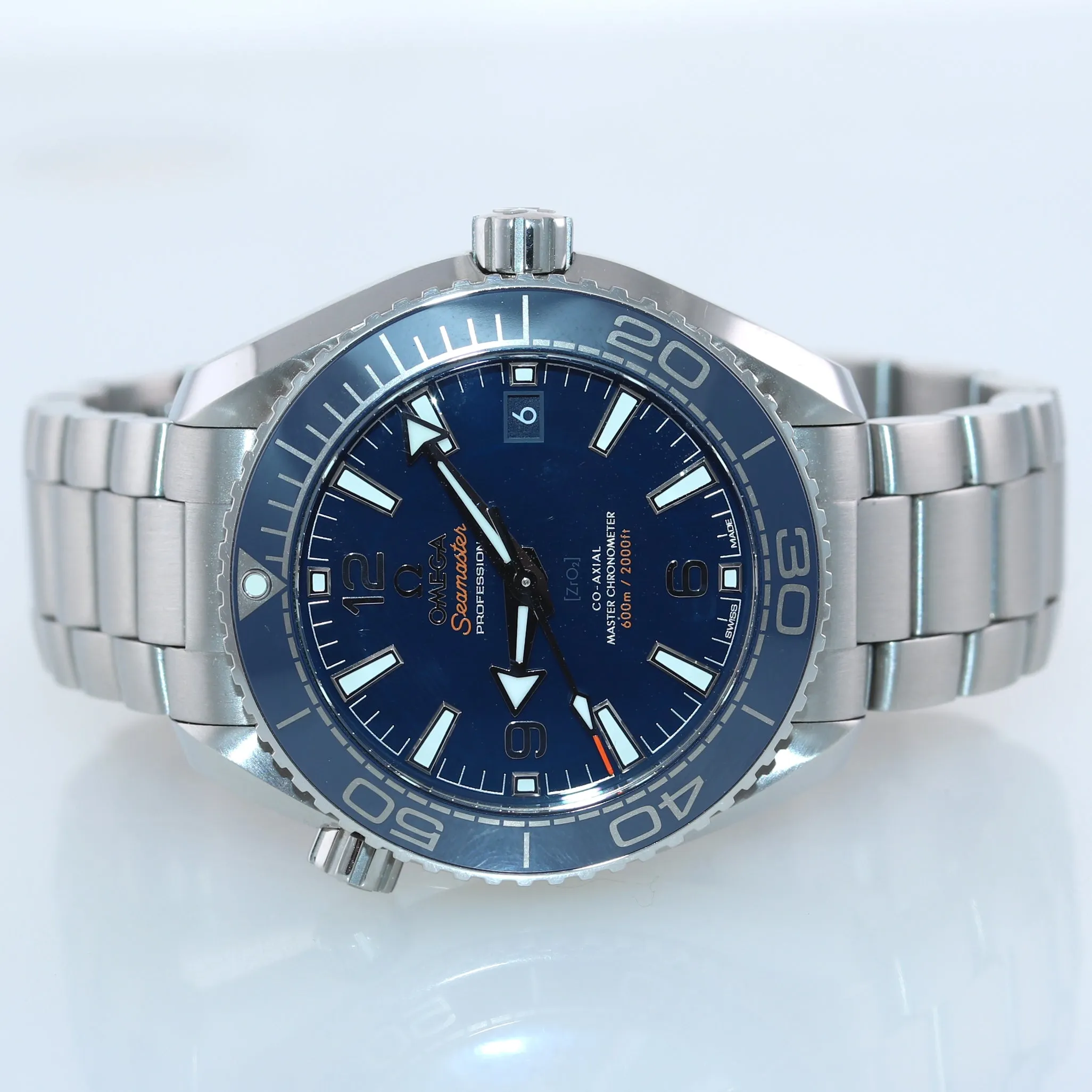 PAPERS 2020 Omega Seamaster Planet Ocean Blue 215.30.40.20.03.001 39.5mm Watch