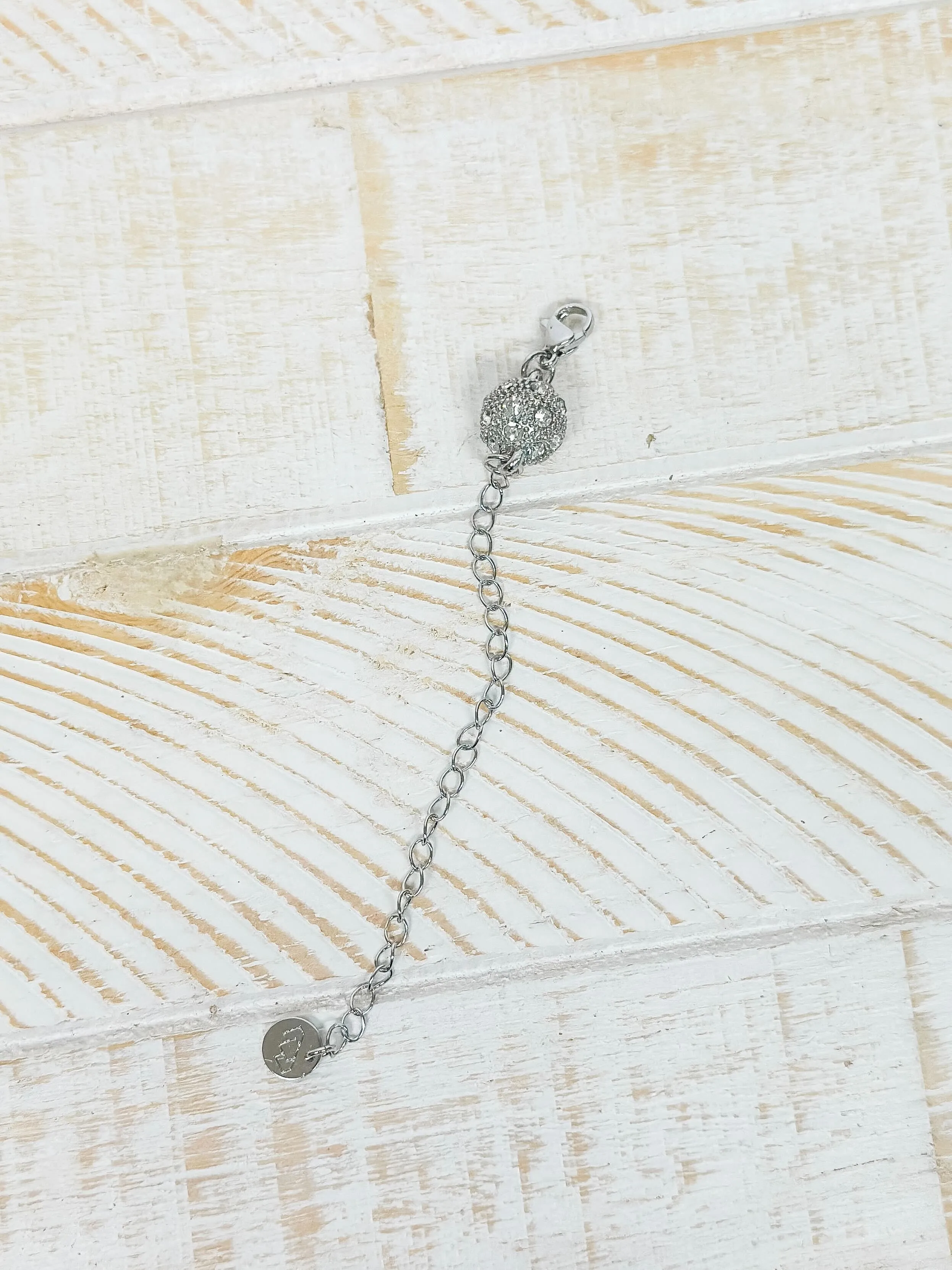 Pave Magnet Extender - Silver