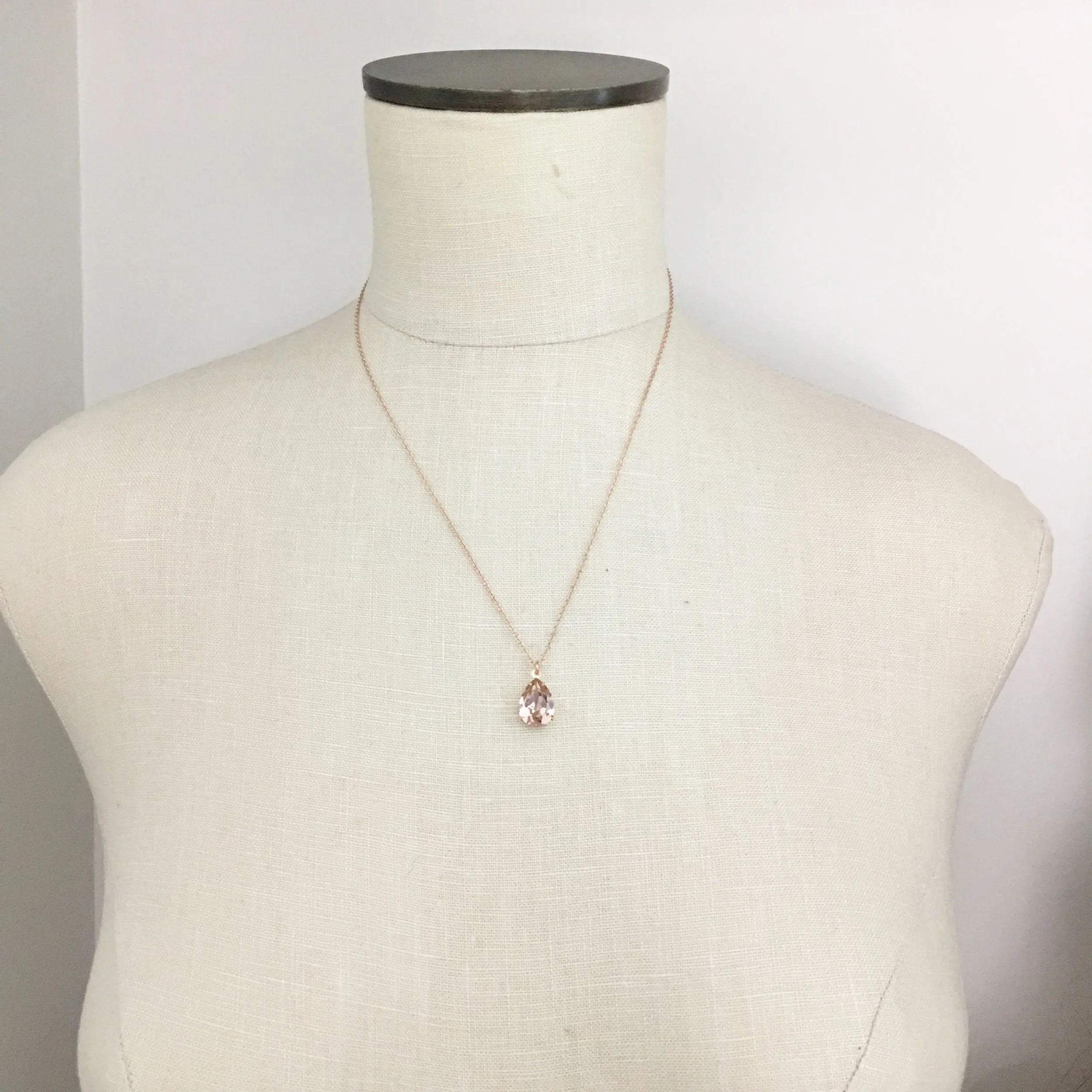 Pear Beaded Satellite Necklace