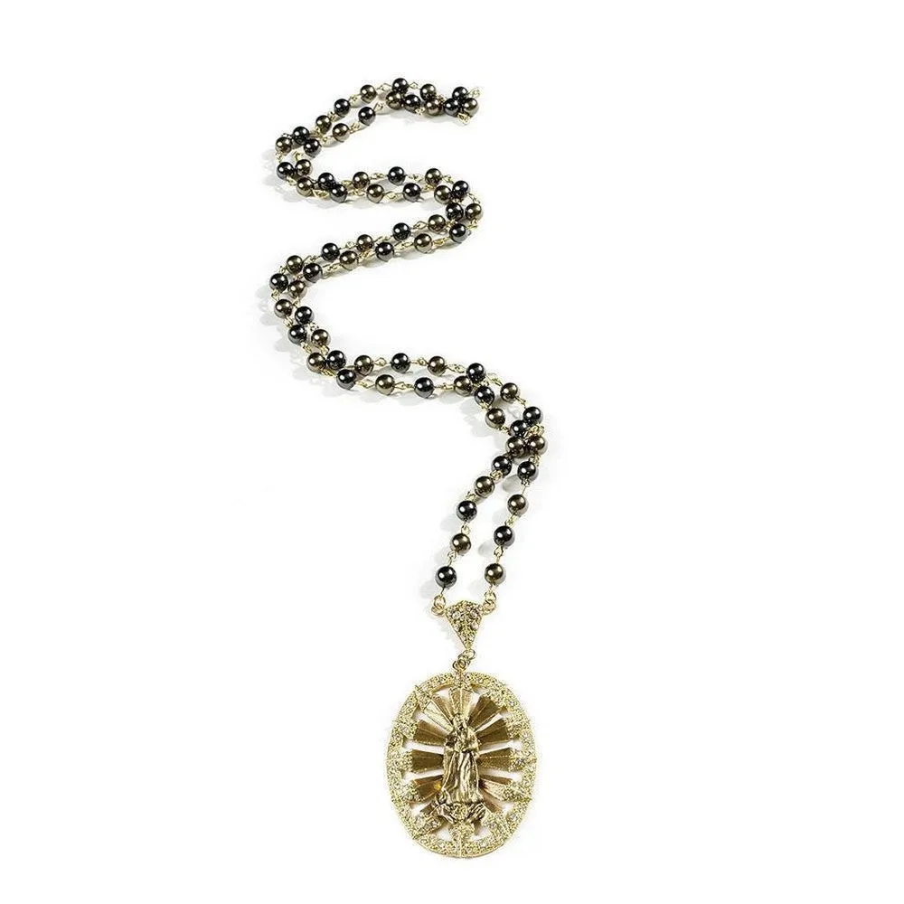Pearl Twilight Virgin Rosary