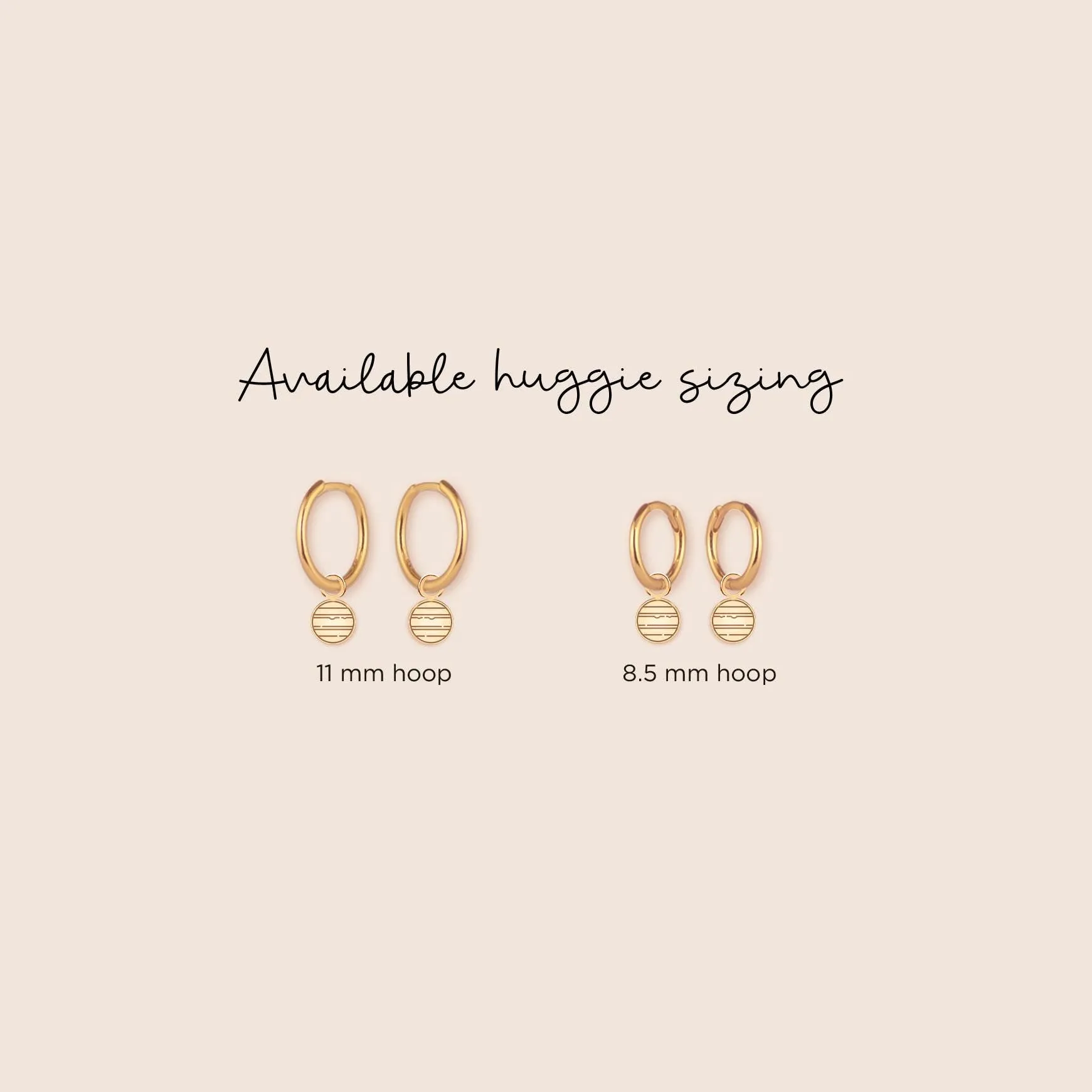 Planet Charm Huggie