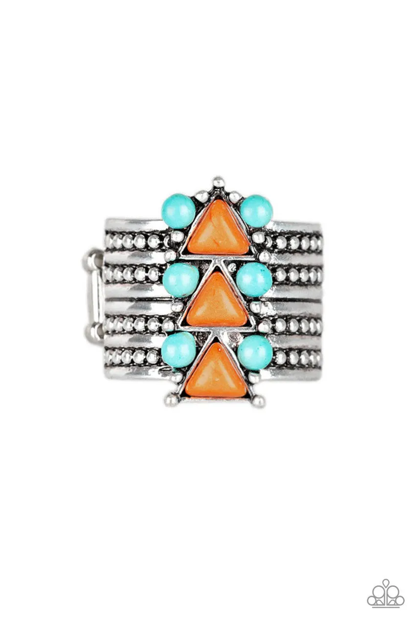 Point Me to Phoenix Orange Paparazzi Ring