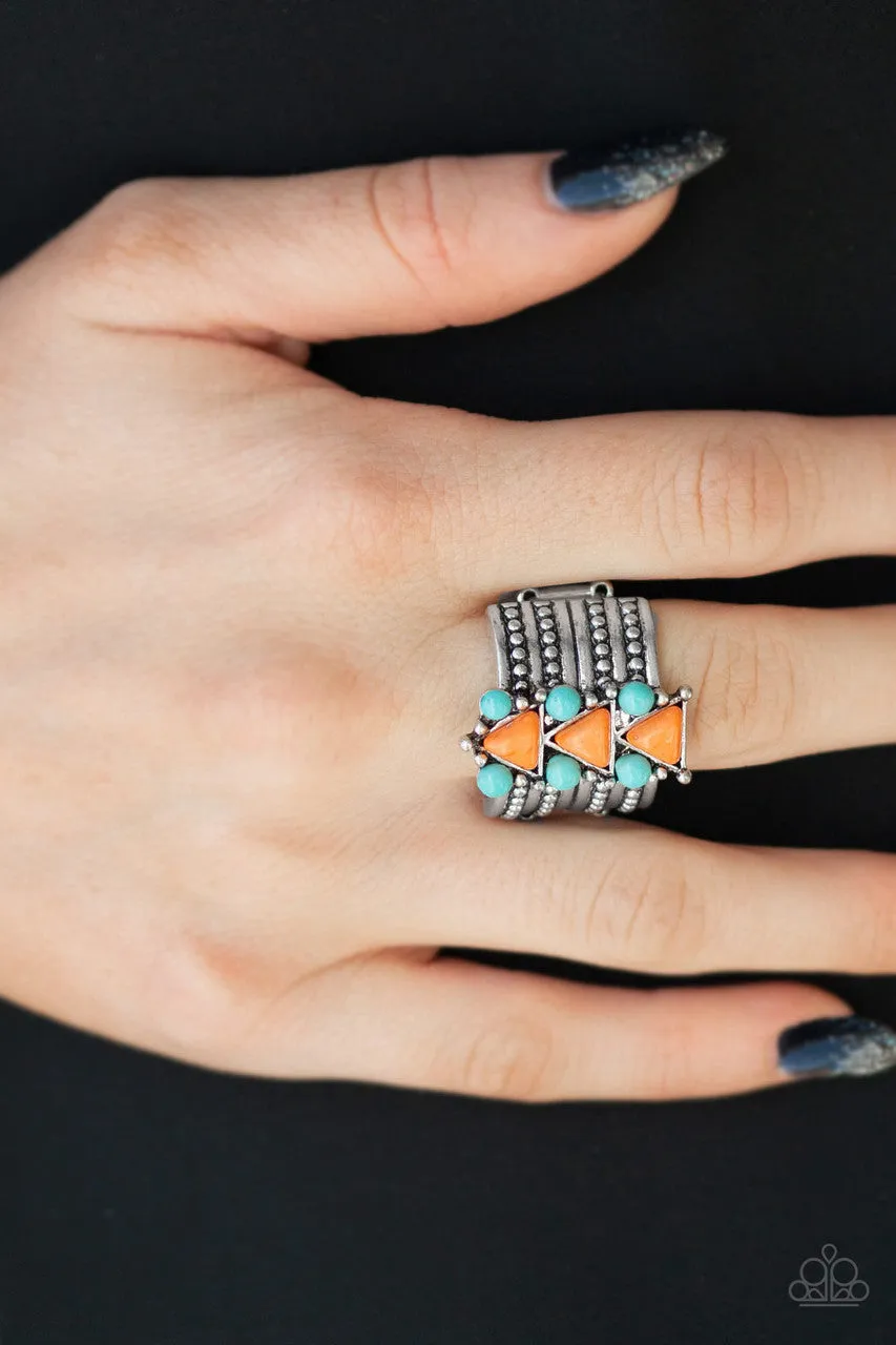 Point Me to Phoenix Orange Paparazzi Ring