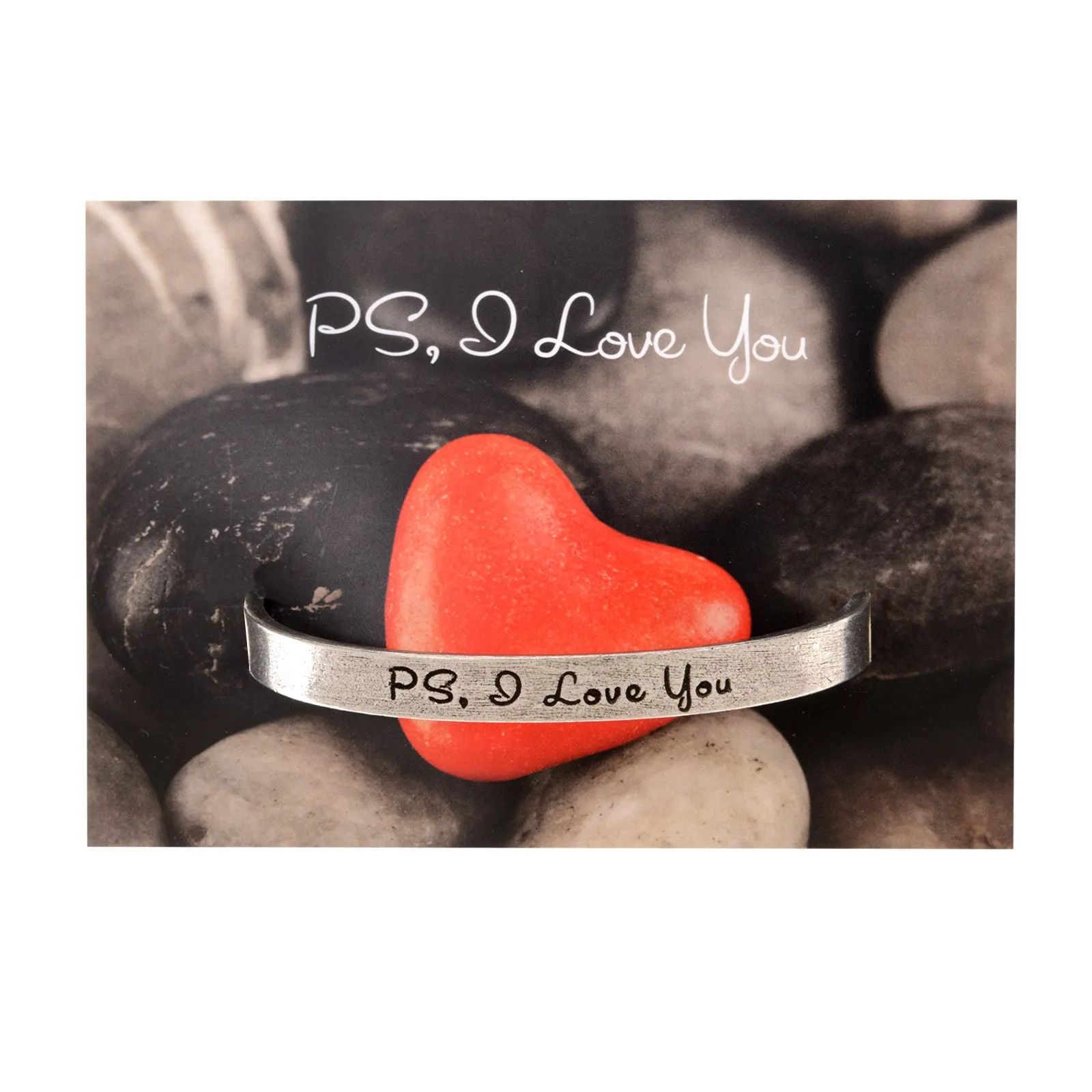 PS, I Love You Quotable Cuff Bracelet
