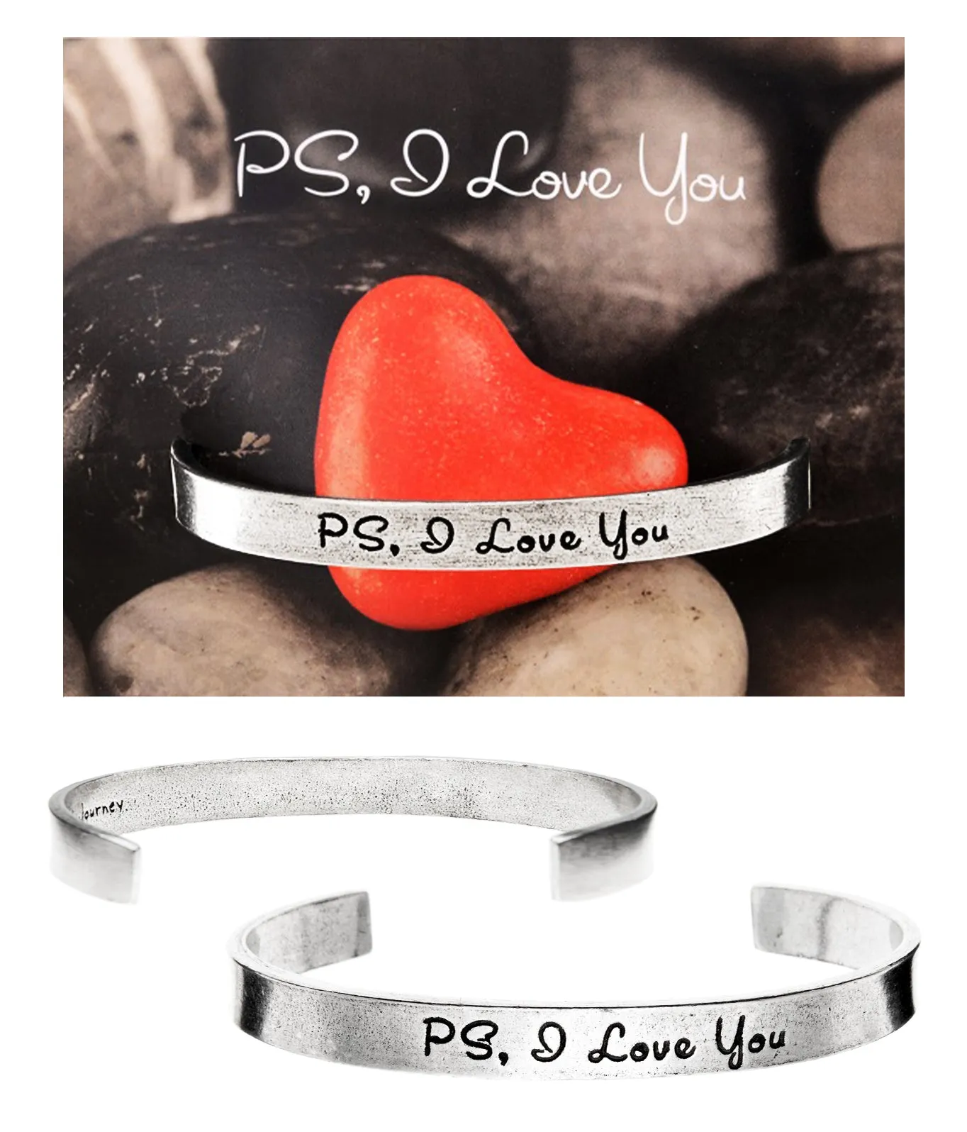 PS, I Love You Quotable Cuff Bracelet