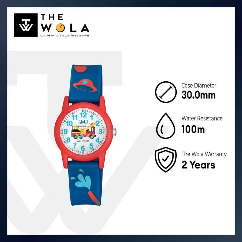 Q&Q VR99J019Y Kids Analog with Blue Resin Band Watch
