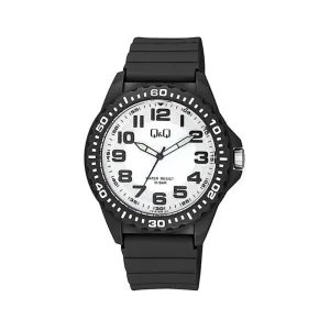 Q&Q VS16J006Y Men’s Analog Watch with Black Resin Band