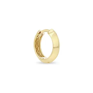 "Knife Edge" Hinged Huggie Hoop Earring