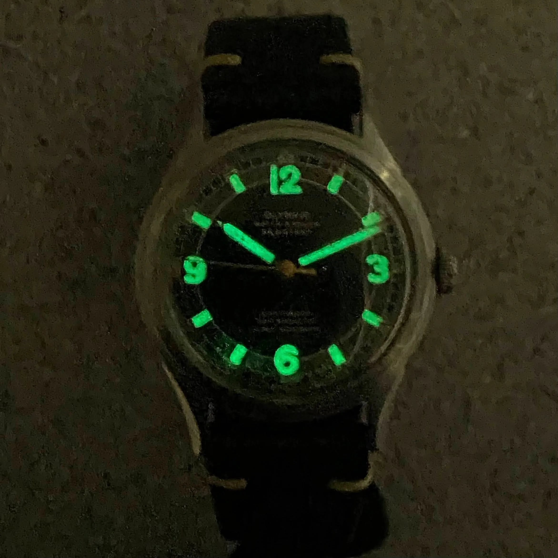 RARE 1940s OLYMPIC Super Automatic Watch Cal. Buren BAA 525 Bumper Automatic Wristwatch