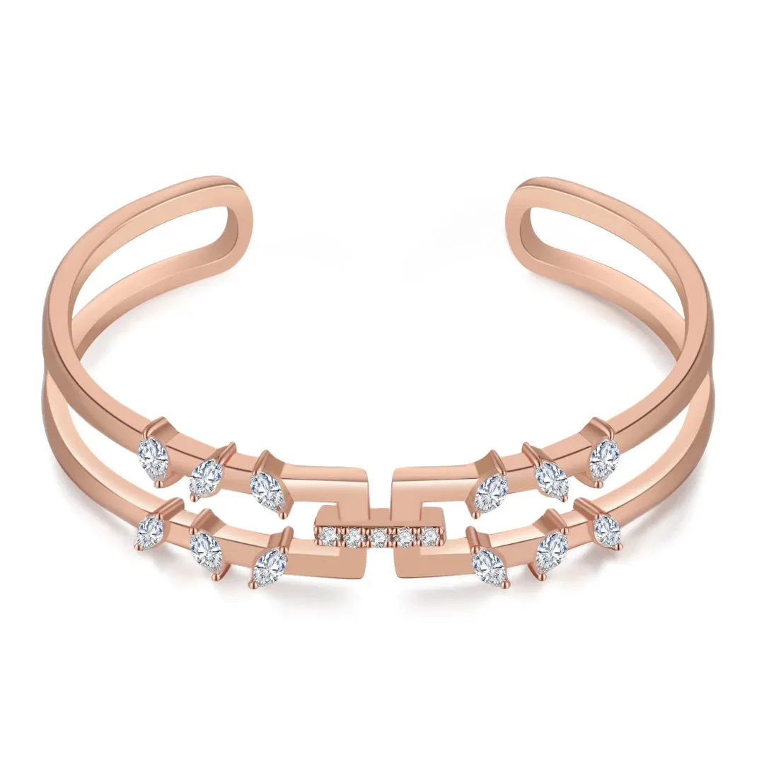 Rectangular Bracelet Jasmine Breeze Collection Designed by Designed by Golnaz Niazmand