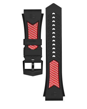 Red And Black Sport Strap Calibre E4 45 mm