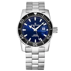 Revue Thommen Men's 17030.2125 'Diver' Blue Dial Stainless Steel Swiss Automatic Watch