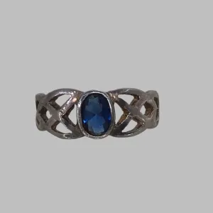 ~Ring: Sterling Silver Blue Stone