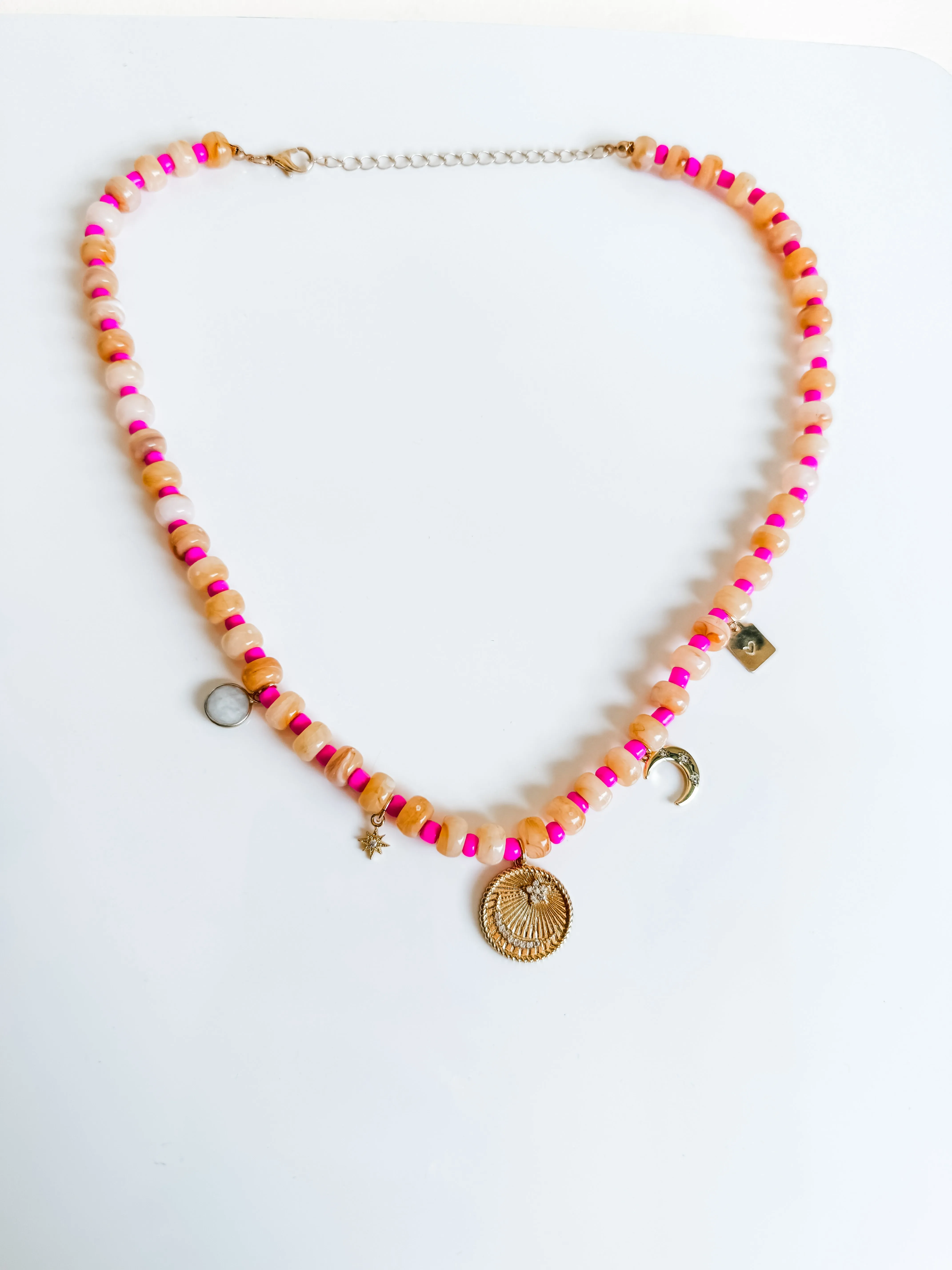 Riri recylced resin bead necklace