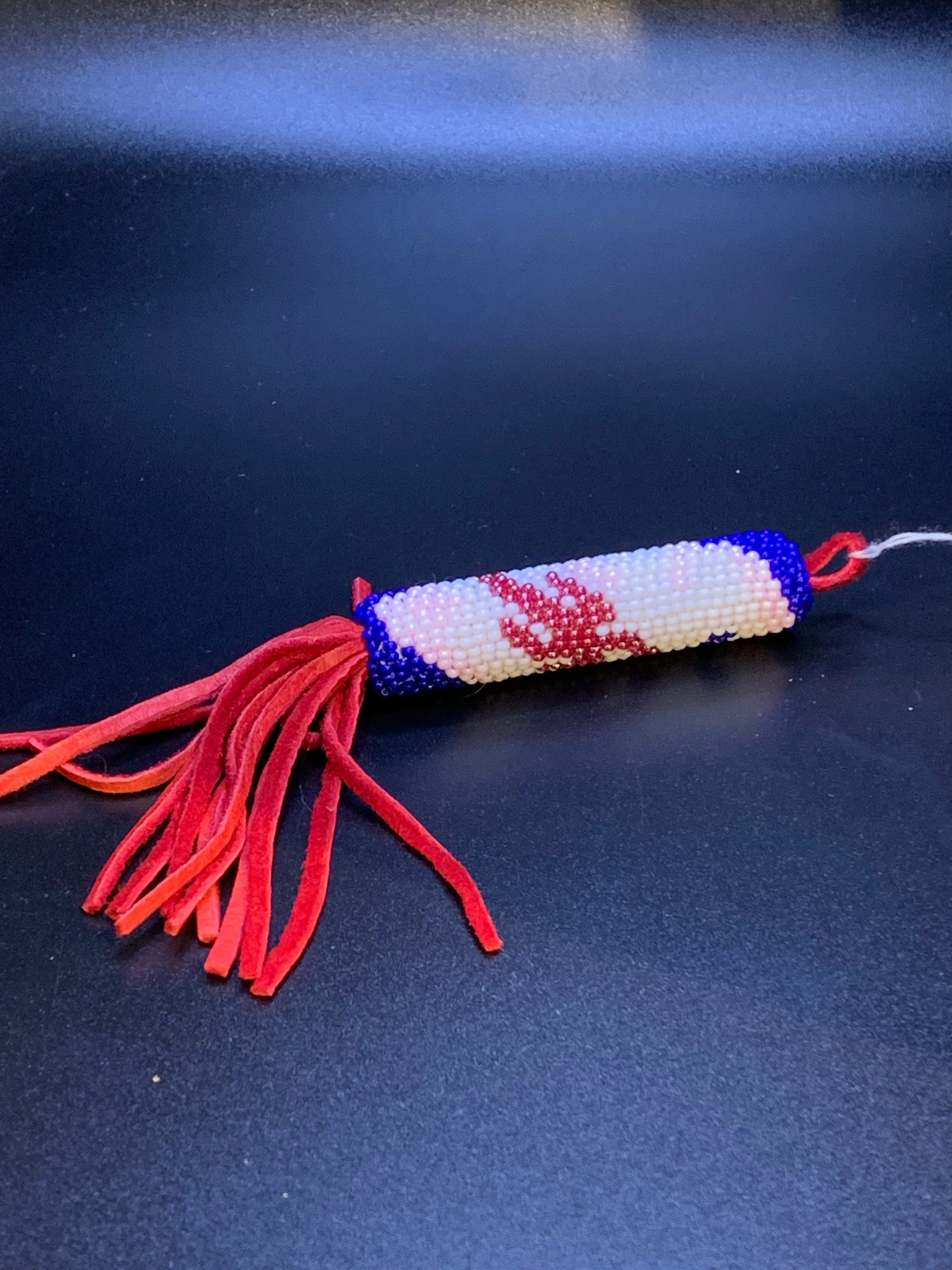 Robert Horse - Runner's Beaded Keychain