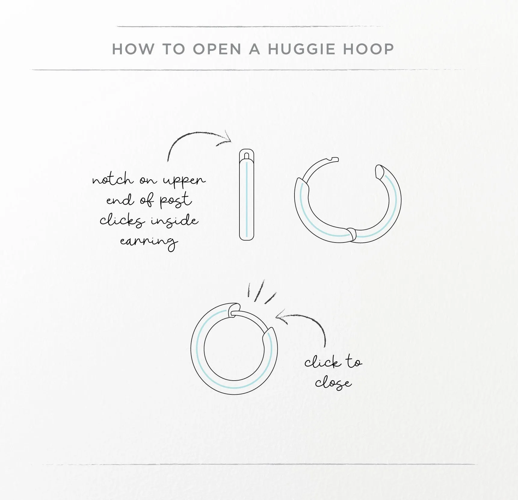 Rocket Huggie Hoops