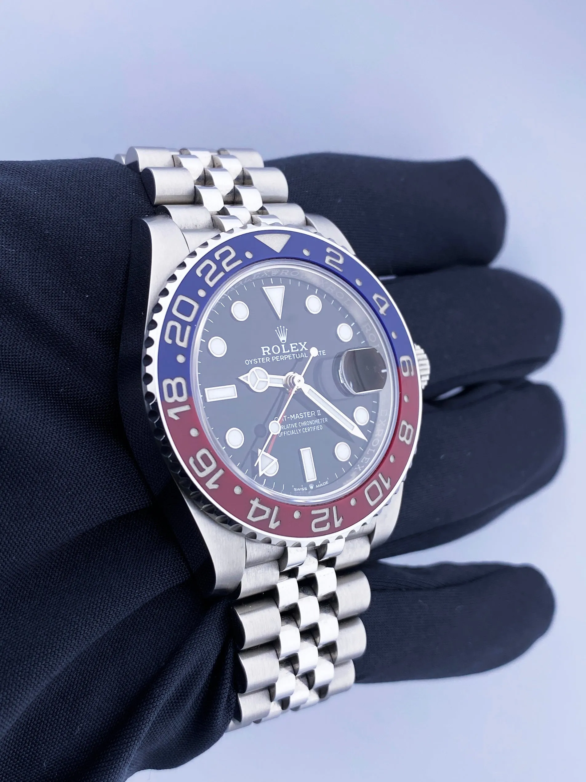 Rolex GMT-Master II 126710BLRO "Pepsi" Mens Watch Box & Papers