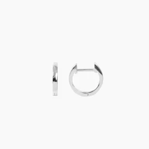 Roma Huggie Hoop Earrings (Silver)