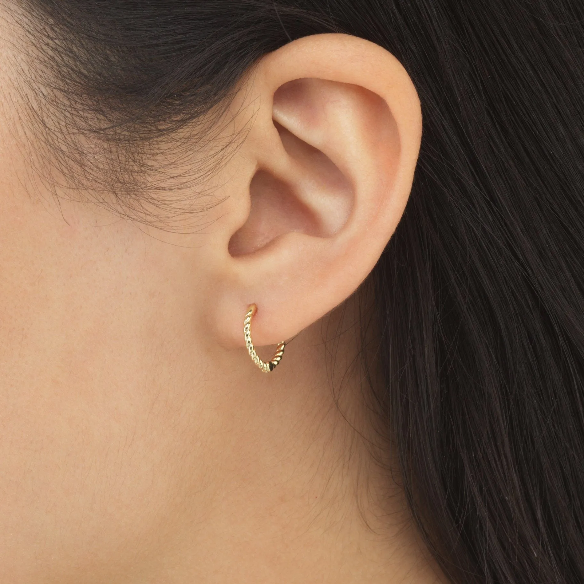 Rope Huggie Earring
