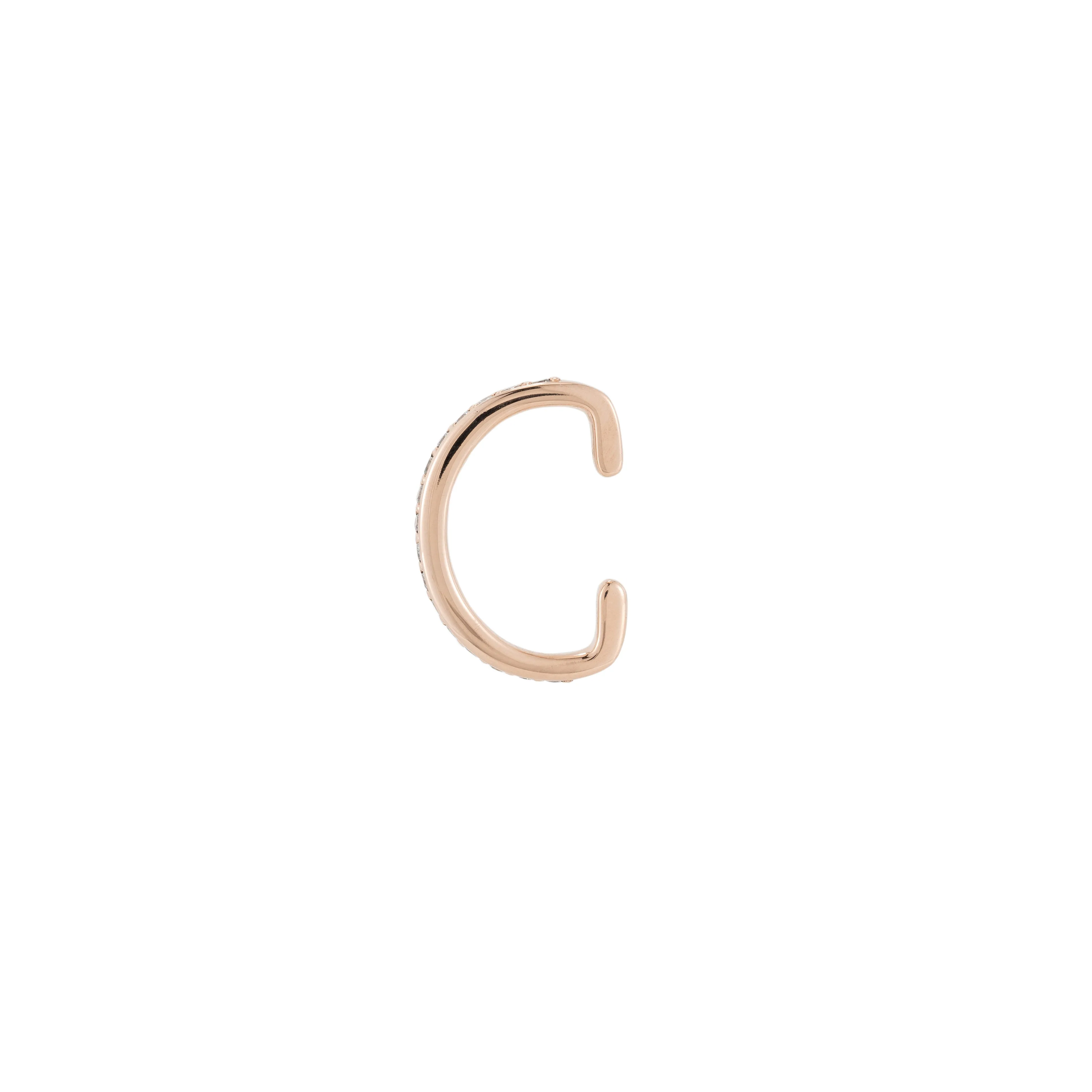 Rose Gold & Diamond Ear Cuff