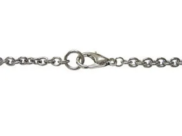 Round Black Religious Cross Pendant Necklace