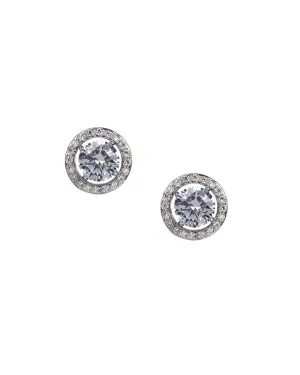 Round Stud Jacket Earrings