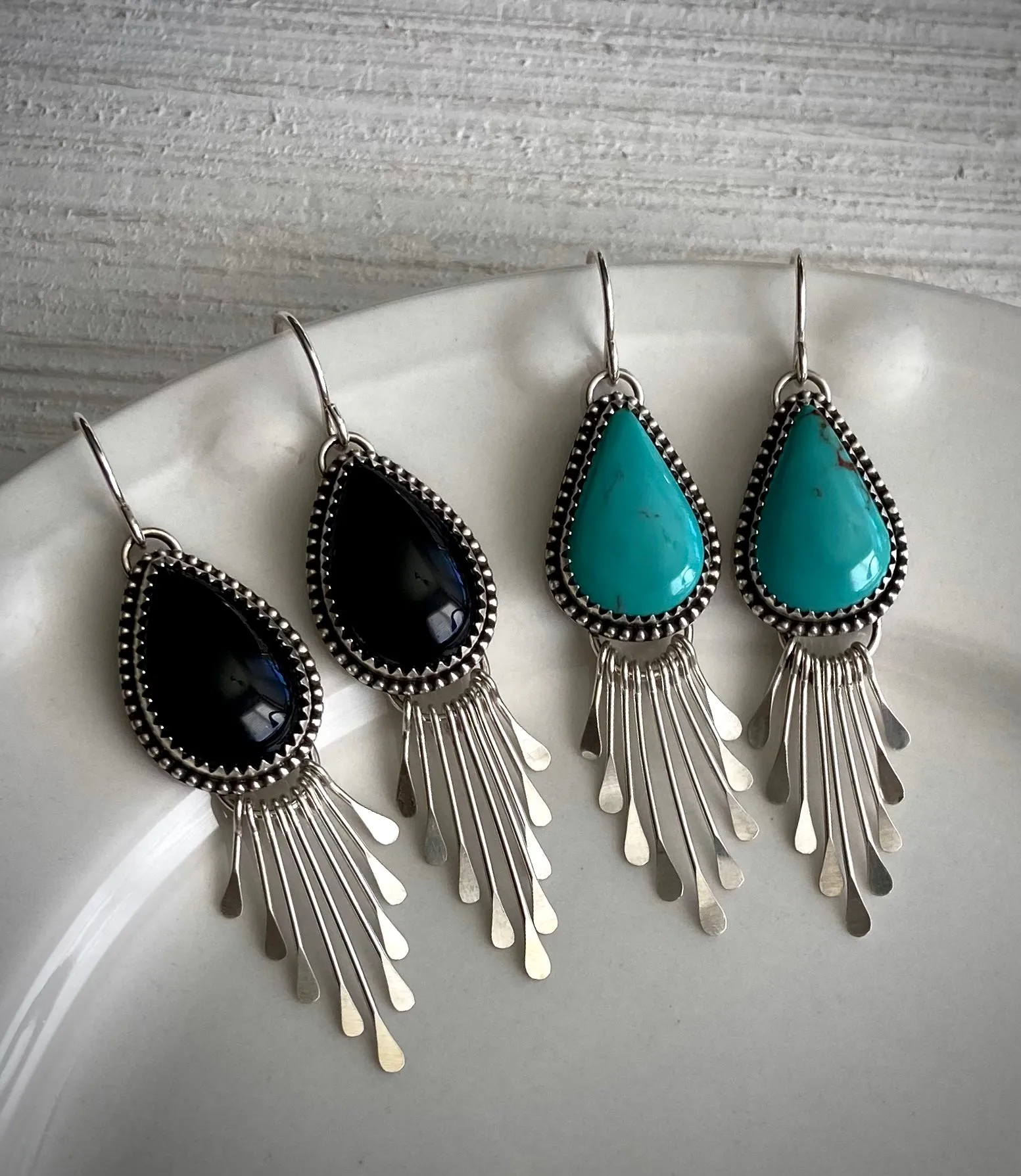 Royston Turquoise Fringe Earrings