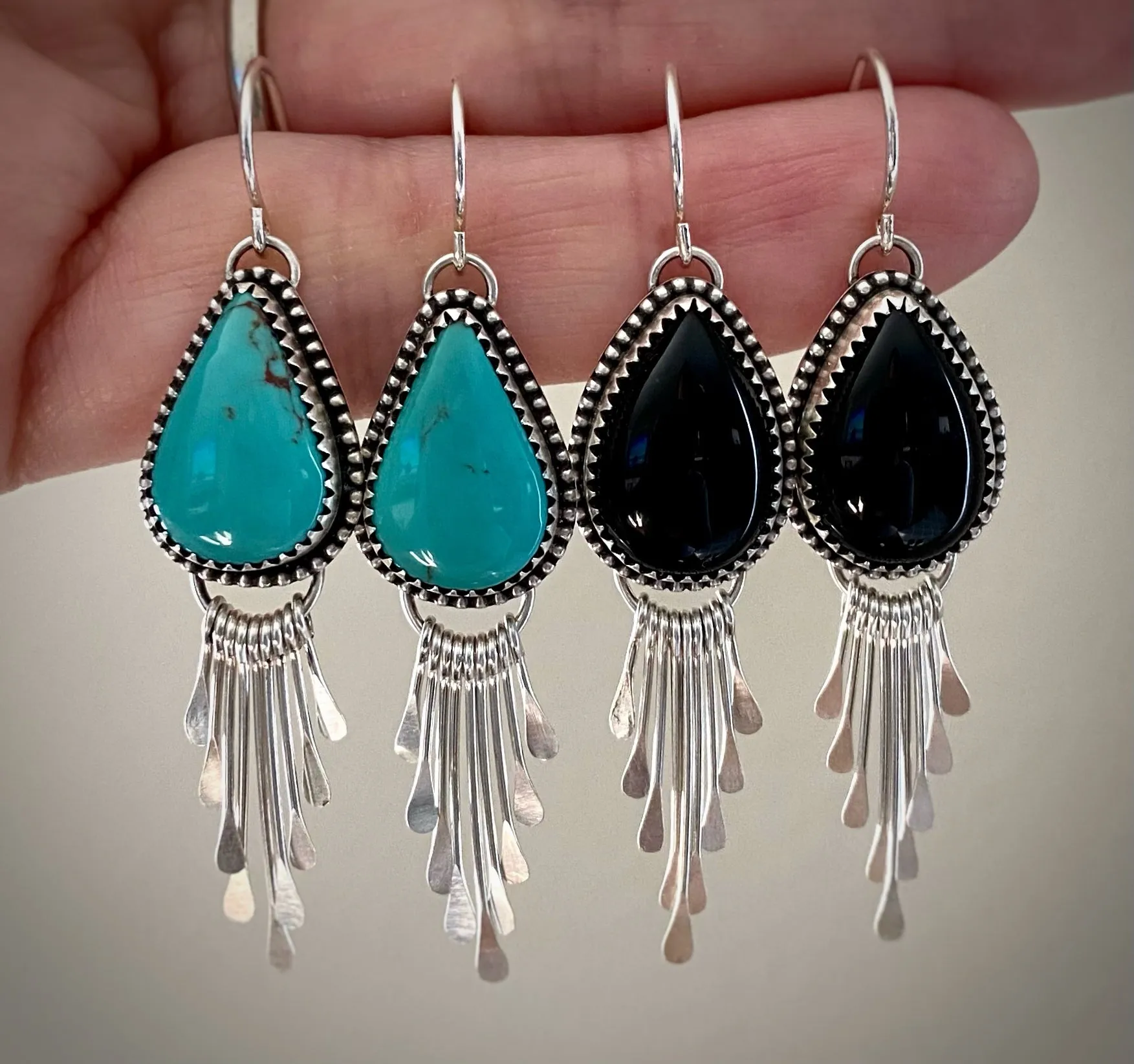 Royston Turquoise Fringe Earrings