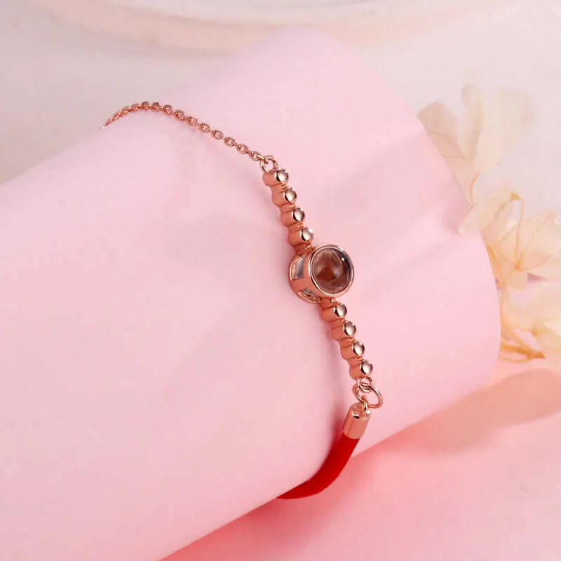 S925 Sterling Silver Personalized Felicity Bracelet with Picture Inside