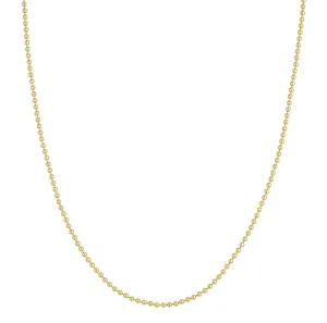 Sabel Collection Yellow Gold 2mm Beaded Chain