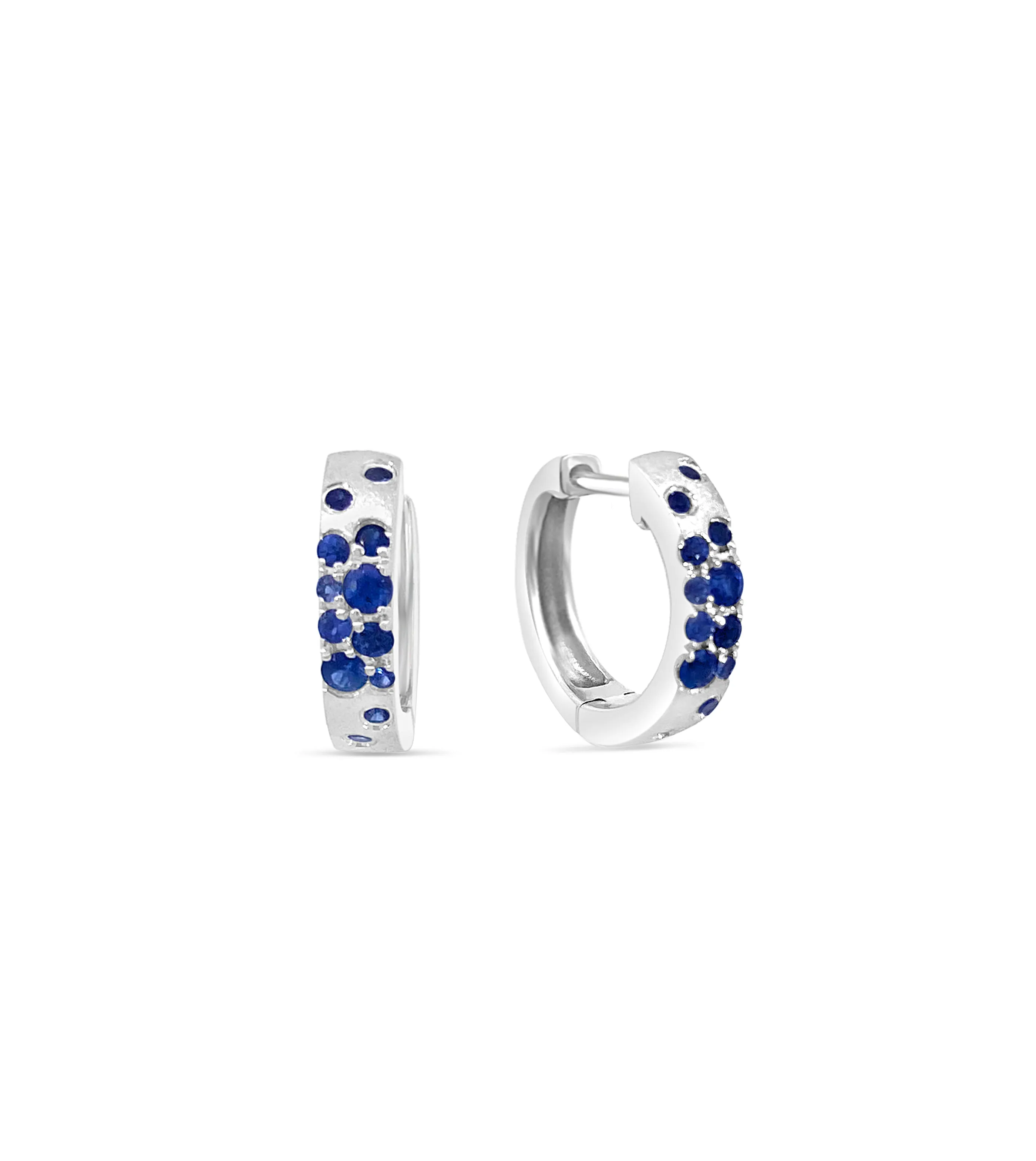 Sapphire Celestial Huggie Earring